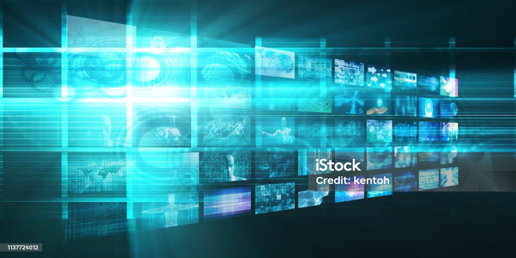 Computer Video Screen Video Screens Abstract Stock Photo - Download Image Now - Computer ...