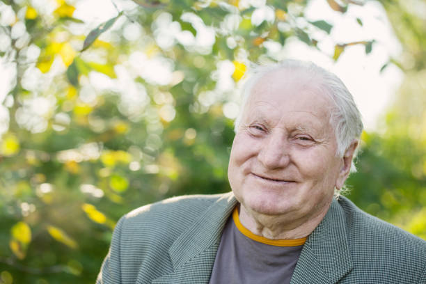 istock portrait of  elderly man in  park 1137730475