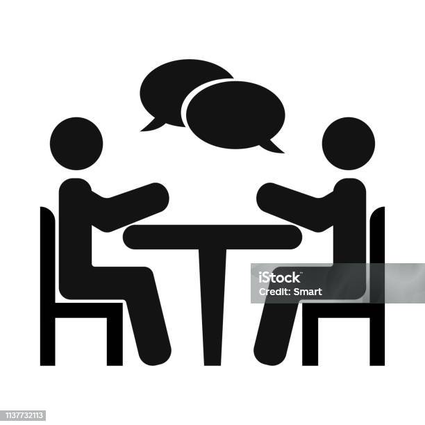 Business Meeting Discussion Teamwork Activity People Around The Table Vector Illustration Stock Illustration - Download Image Now