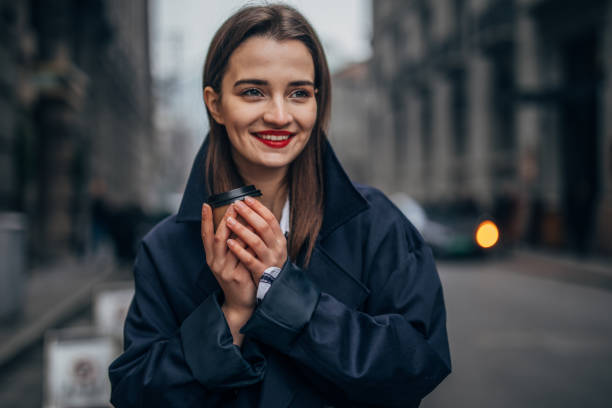 istock Girl with takeaway coffee 1137735556