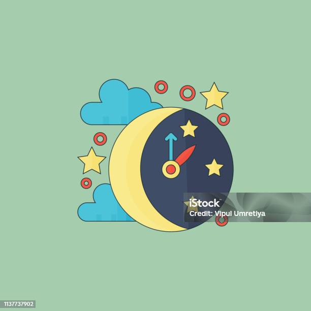 Sweet Dreams Sleeping Time Icon Stock Illustration - Download Image Now - Baby - Human Age, Sleeping, Vector