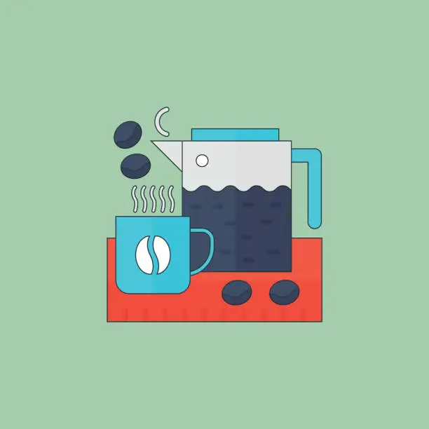 Vector illustration of Coffee Time