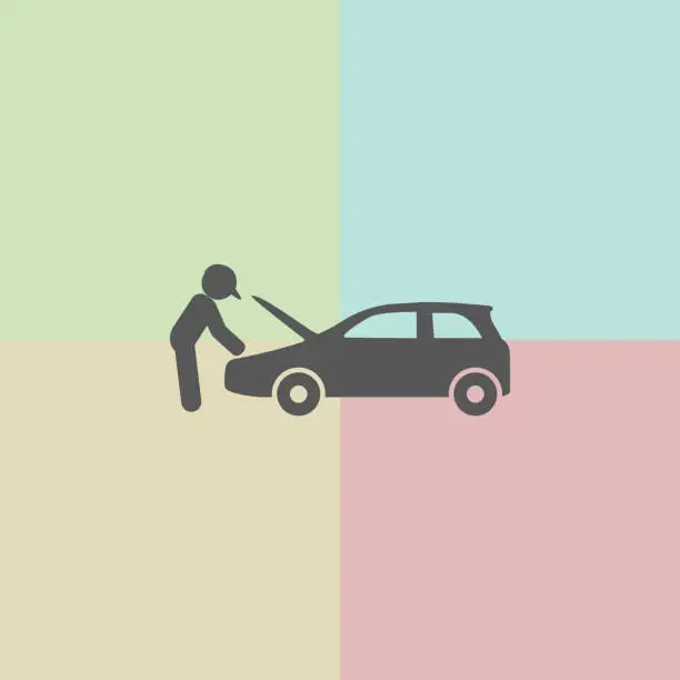 Vector illustration of Car service