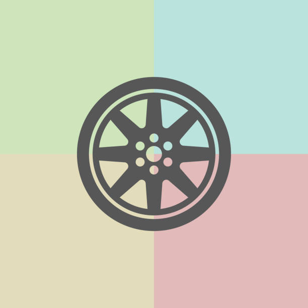 легкосплавные диски - wheel alloy alloy wheel tire stock illustrations