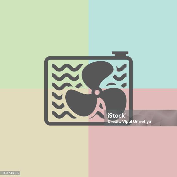 Car Radiator Icon Stock Illustration - Download Image Now - Accidents and Disasters, Azerbaijan, Badge