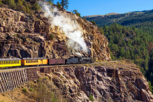 istock Historic steam engine train in Colorado, USA 1137739447