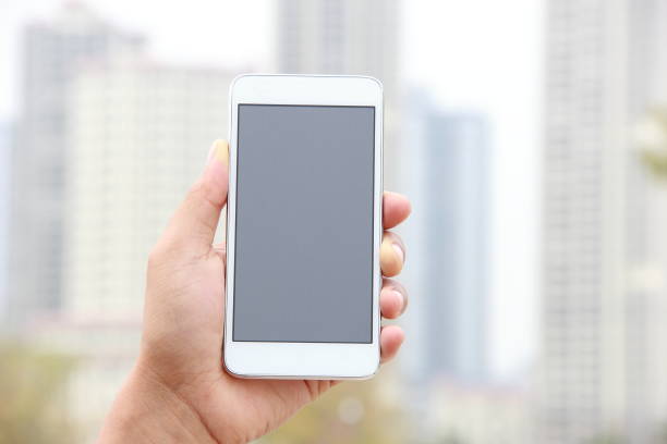Male hand holding mobile phone
