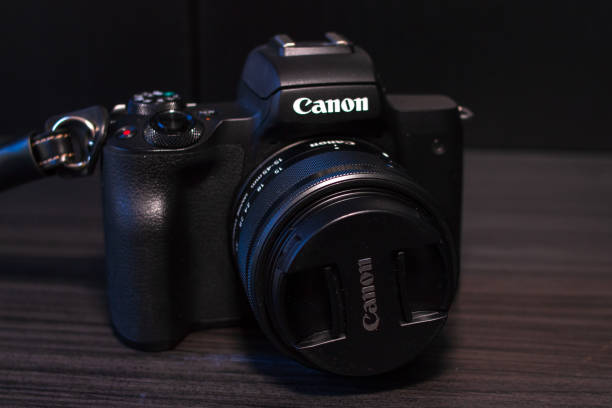 캐논 eos m50 - camera canon lens photographer 뉴스 사진 이미지