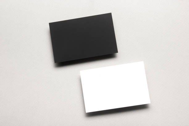 istock Business cards blank. Mockup on color background. Flat Lay. copy space for text 1137747570