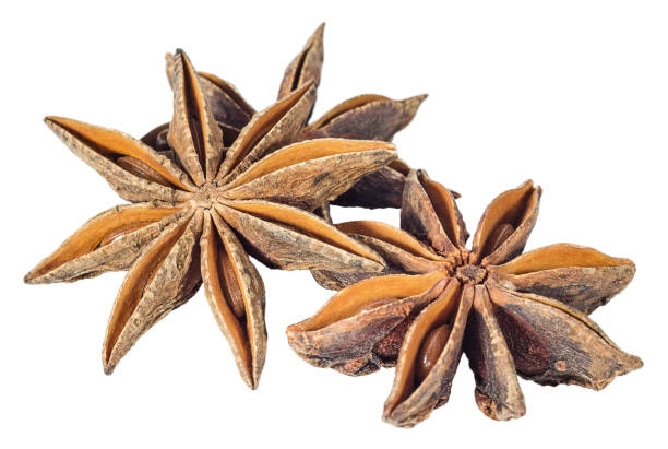 istock Star anise spice fruit isolated on a white background 1137750149