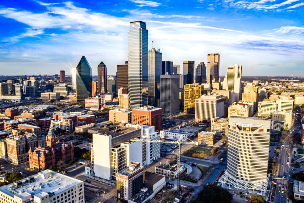 Downtown Dallas (Skyline) stock photo