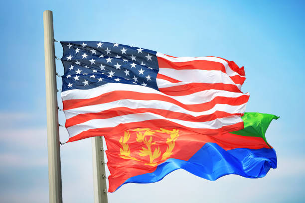 istock Flags of the USA and Eritrea 1137751531