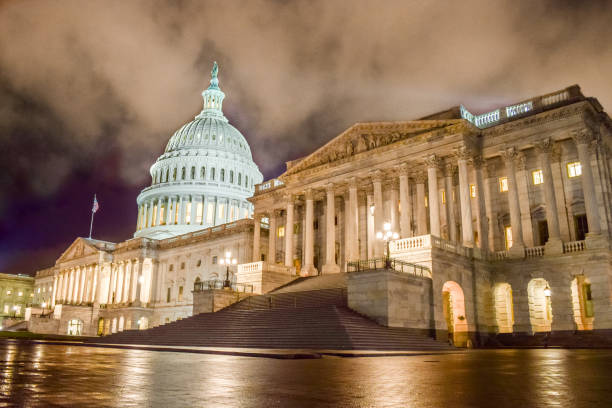 istock United States Capitol at Night 1137751736