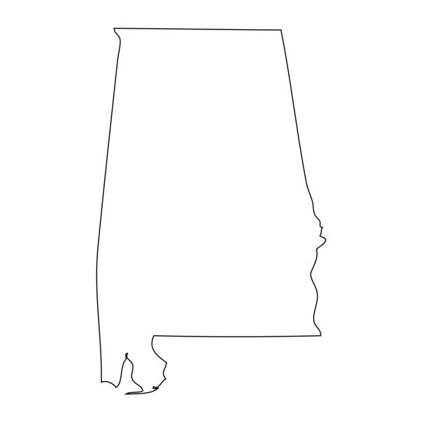 阿拉巴馬州-美國國家地圖 - alabama 幅插畫檔、美工圖案、卡通及圖標