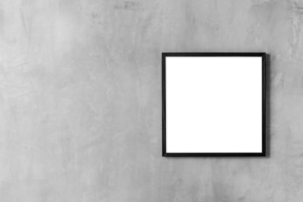 istock advertising blank space billboard or picture frame on concrete background. 1137759298