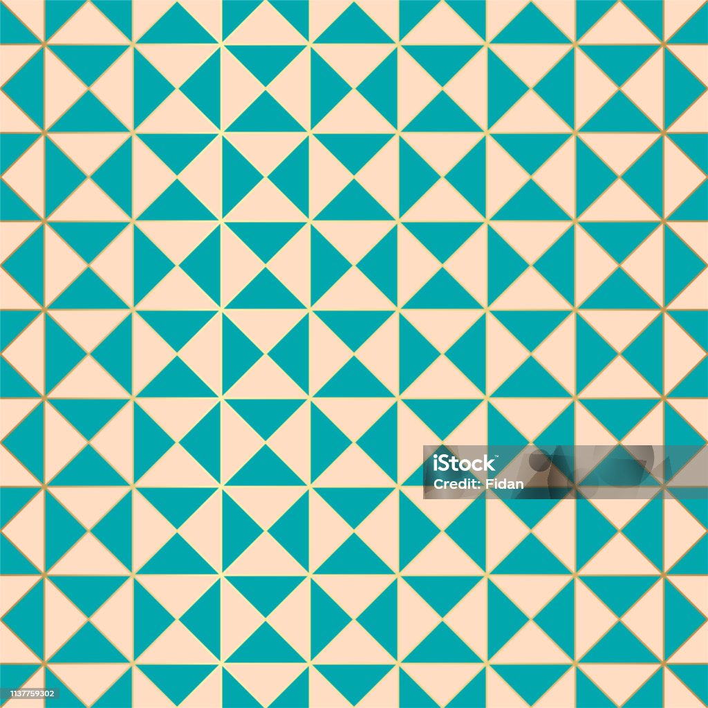 Tam Giác Vàng Tam Giác Arabic Multicolor Mosaic Pattern Đồ Trang ...