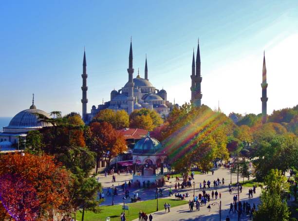 istock Blue Mosque (Sultan Ahmed Mosque) and Historic City Square 1137759720