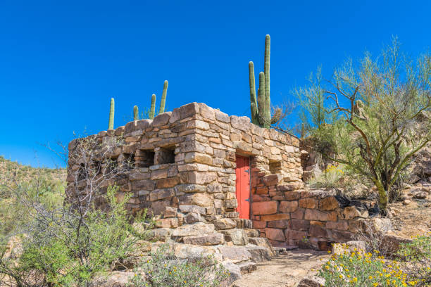 Casa Grande Ruins National Monument of the Pre-columbian Hohokam native Americans in Arizona USA