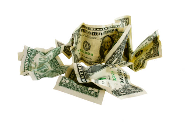 istock The isolated dollars on a white background 1137764656