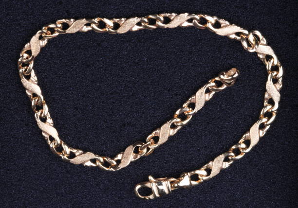 istock yellow Gold Chain Bracelet 1137765285
