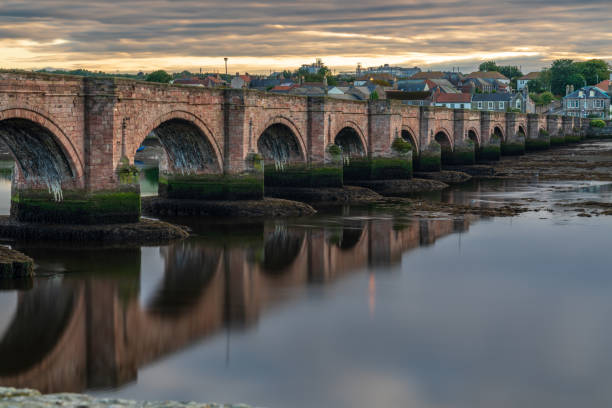 istock Old bridge in Berwick-upon-Tweed, England 1137767110