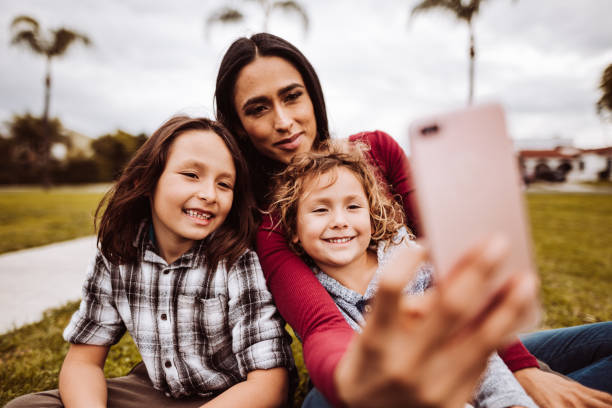 istock happiness family take a selfie 1137770296
