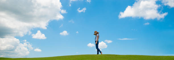 istock Woman relaxing in the meadow 1137770643