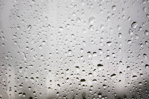 istock Rain drop, droplet on glass background 1137780275