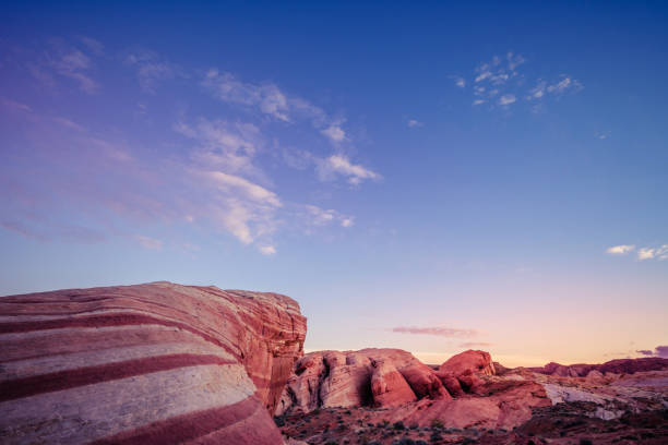 istock Fire Wave Trail rock formations, hiking in Valley of Fire State Park 1137782272