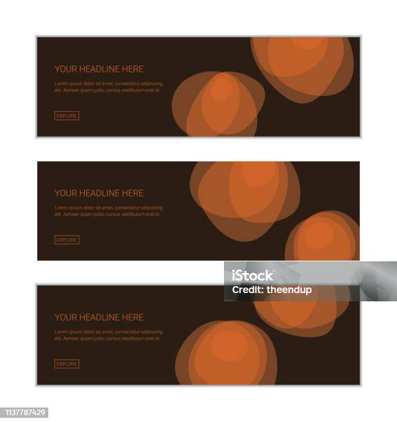 Web Banner Pattern Web Banner Design Template Set Consisting Of Abstract Background ...