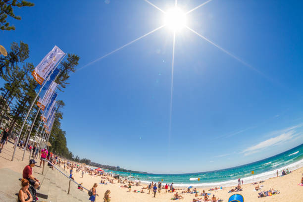 マンリービーチ, シドニー, オーストラリア - manly beach summer beach pacific ocean ストックフォトと画像