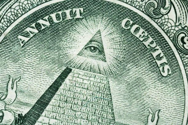 istock Fragment of the reverse side of one US dollar bill 1137796320