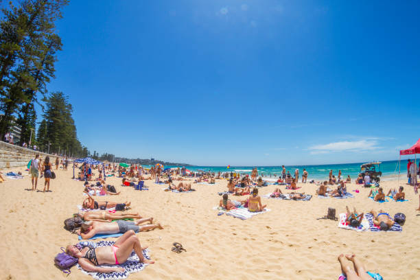 マンリービーチ, シドニー, オーストラリア - manly beach summer beach pacific ocean ストックフォトと画像