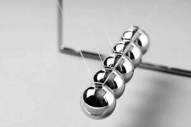 istock Newtons Cradle balancing balls, business concept in studio 1137797681