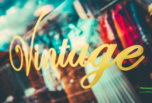 Vintage Clothing Store stock photo