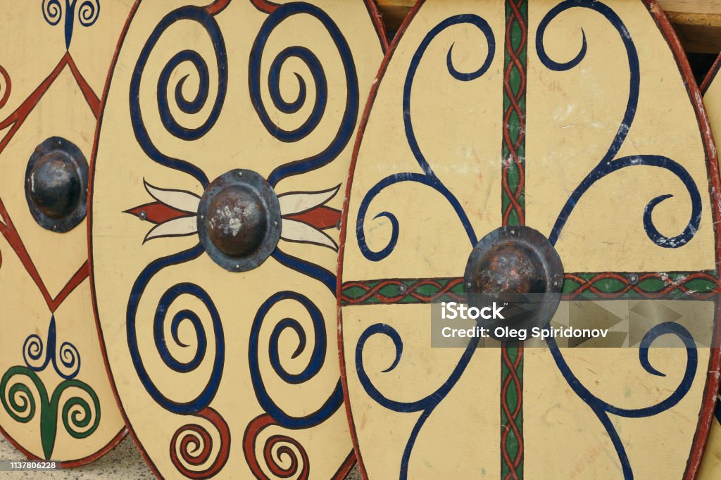 Roman Sheals Roman Shields Stock Photo - Download Image Now - Shield, Ancient, Army ...