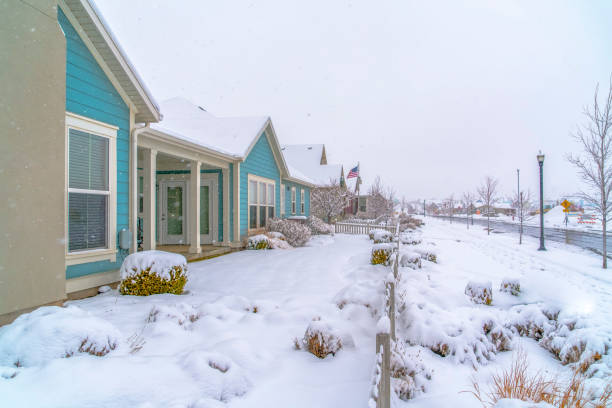 istock Daybreak Utah blanketed with snow in winter 1137808275
