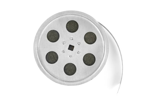 Film reel isolated on white background