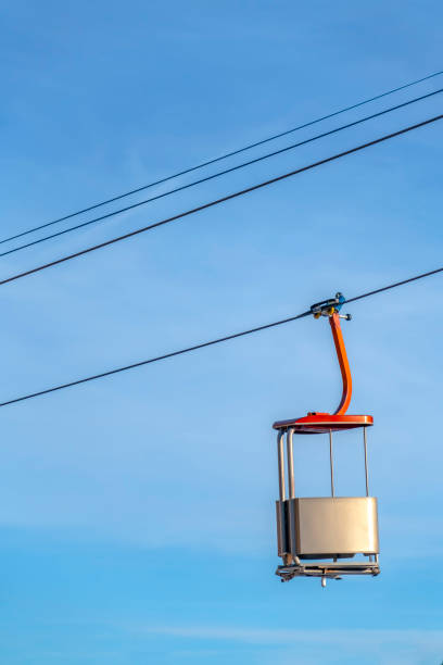 istock Sunlit ski lift with blue sky background in Utah 1137815370