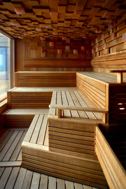 istock Interior of Finnish sauna 1137819136