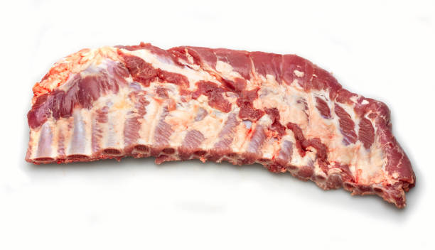 istock raw pork ribs isolated on white background 1137827659