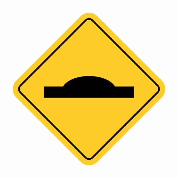 Vector illustration of Dip traffic sign