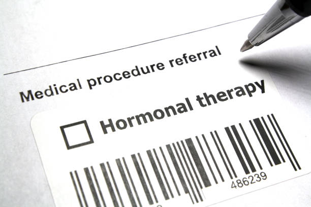 Hormone therapy stock photo
