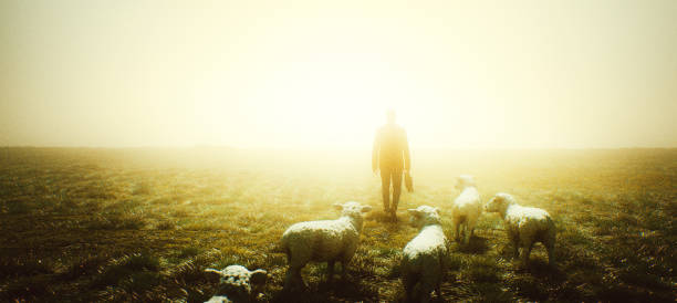 Following the leader. This is entirely 3D generated image.