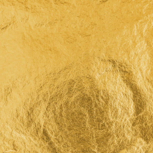 istock Gold foil leaf metallic wrapping paper texture background for wallpaper decoration element 1137845295
