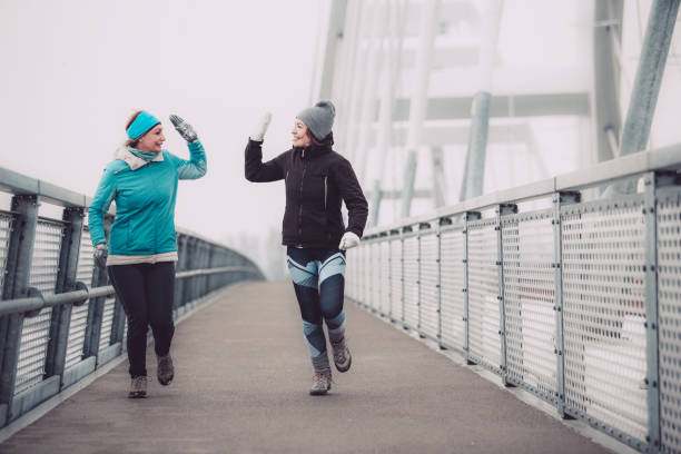 istock Winter jogging in the city 1137845764