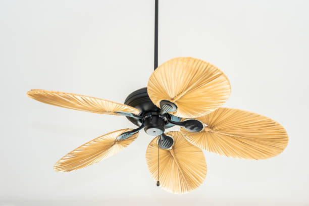 istock Electric ceiling fan decoration inteior 1137847952