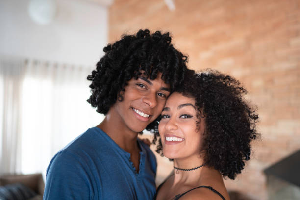 istock Couple Portrait at Home 1137848043
