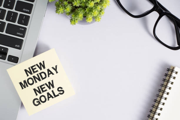 istock New Monday New Goals Concept On Office Desk Top View 1137849071