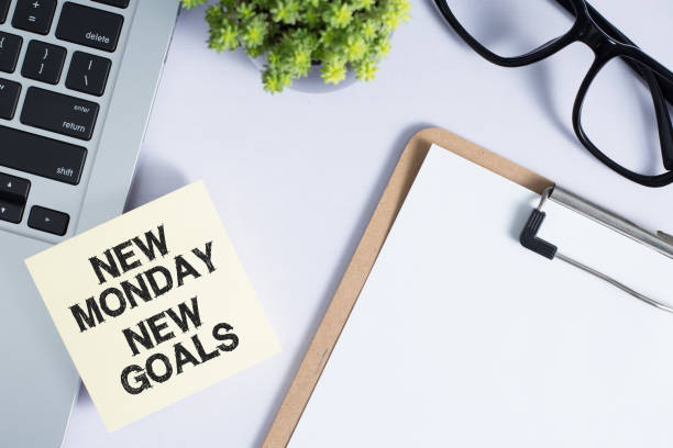 istock New Monday New Goals Concept On Office Desk Top View 1137849076